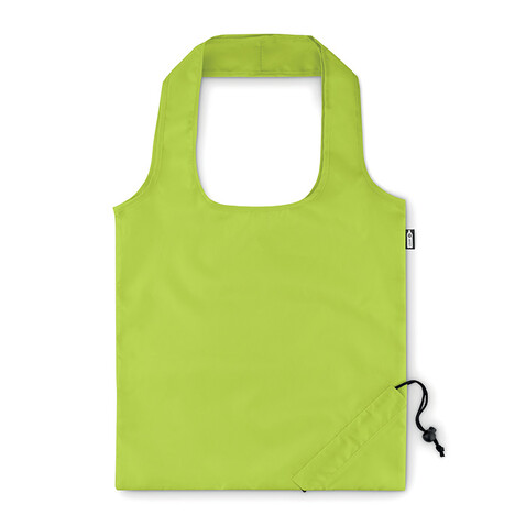 Faltbare Einkaufstasche RPET - Limette bedrucken, Art.-Nr. MO9861-48 Faltbare Einkaufstasche RPET - Limette bedrucken, Art.-Nr. MO9861-48