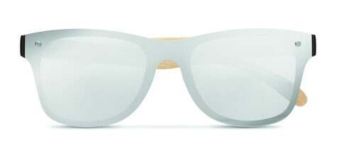 Sonnenbrille mit Bambus - Silber Glänzend bedrucken, Art.-Nr. MO9863-17 Sonnenbrille mit Bambus - Silber Glänzend bedrucken, Art.-Nr. MO9863-17