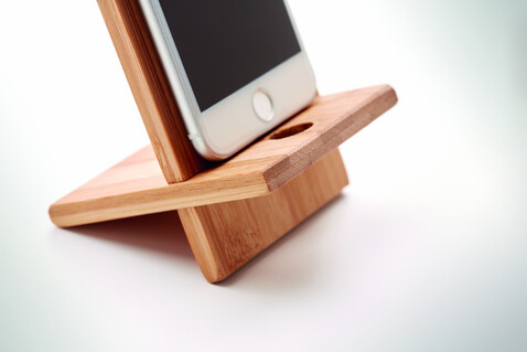 Smartphone Halter Bambus - Holz bedrucken, Art.-Nr. MO9944-40