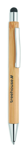 Druckkugelschreiber mit Stylus - Holz bedrucken, Art.-Nr. MO9945-40 Druckkugelschreiber mit Stylus - Holz bedrucken, Art.-Nr. MO9945-40