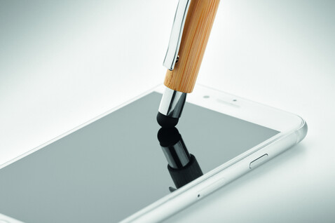 Druckkugelschreiber mit Stylus - Holz bedrucken, Art.-Nr. MO9945-40 Druckkugelschreiber mit Stylus - Holz bedrucken, Art.-Nr. MO9945-40