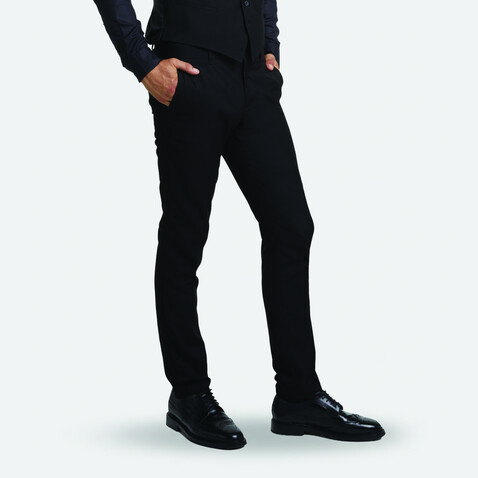 GABIN MEN SUIT TROUSER - Deep Black bedrucken, Art.-Nr. N03162-DB-L GABIN MEN SUIT TROUSER - Deep Black bedrucken, Art.-Nr. N03162-DB-L