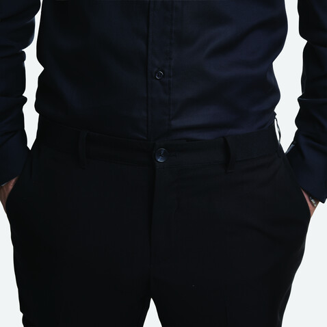 GABIN MEN SUIT TROUSER - Deep Black bedrucken, Art.-Nr. N03162-DB-L GABIN MEN SUIT TROUSER - Deep Black bedrucken, Art.-Nr. N03162-DB-L