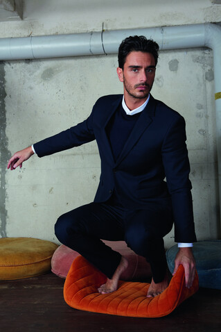 MARIUS MEN SUIT JACKET - Night bedrucken, Art.-Nr. N03164-NH-XS