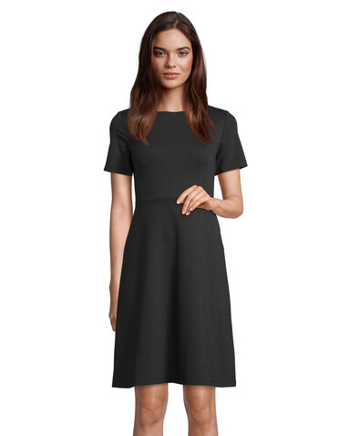 CAMILLE DRESS - Deep Black bedrucken, Art.-Nr. N03171-DB-XL