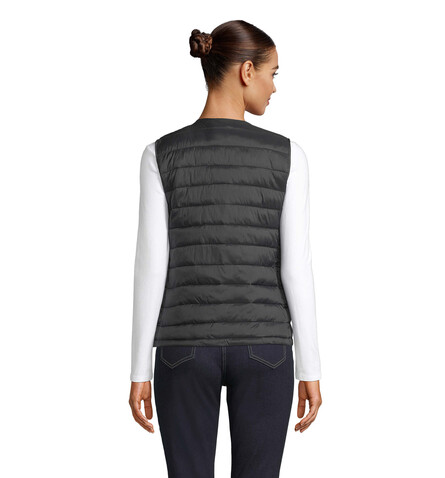 ARTHUR WOMEN BODYWARMER - Deep Black bedrucken, Art.-Nr. N03173-DB-S