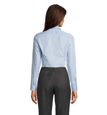 BLAISE WOMEN SHIRT - Soft Blue bedrucken, Art.-Nr. N03183-EU-M BLAISE WOMEN SHIRT - Soft Blue bedrucken, Art.-Nr. N03183-EU-M