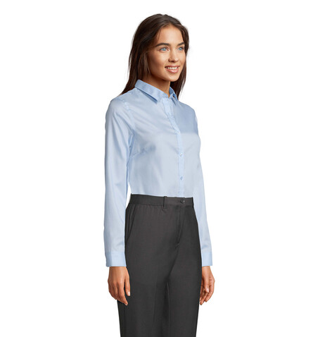 BLAISE WOMEN SHIRT - Soft Blue bedrucken, Art.-Nr. N03183-EU-M BLAISE WOMEN SHIRT - Soft Blue bedrucken, Art.-Nr. N03183-EU-M
