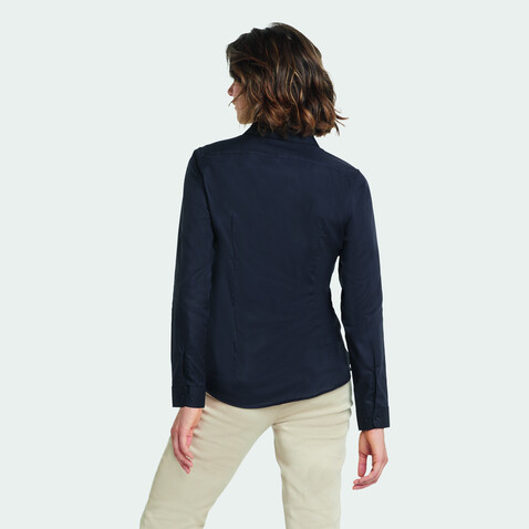BLAISE WOMEN SHIRT - Deep Black bedrucken, Art.-Nr. N03183-DB-L BLAISE WOMEN SHIRT - Deep Black bedrucken, Art.-Nr. N03183-DB-L