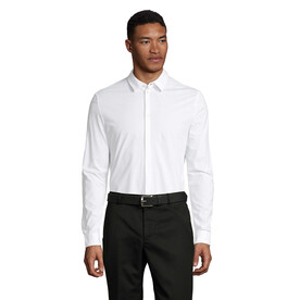BALTHAZAR MEN SHIRT - Optic White bedrucken, Art.-Nr. N03198-OQ-S