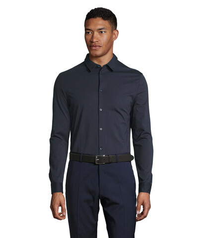 BALTHAZAR MEN SHIRT - Night bedrucken, Art.-Nr. N03198-NH-XL