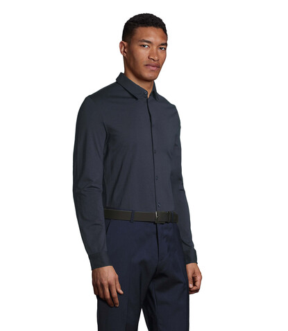 BALTHAZAR MEN SHIRT - Night bedrucken, Art.-Nr. N03198-NH-XL