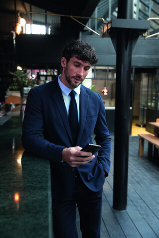 BALTHAZAR MEN SHIRT - Night bedrucken, Art.-Nr. N03198-NH-XL