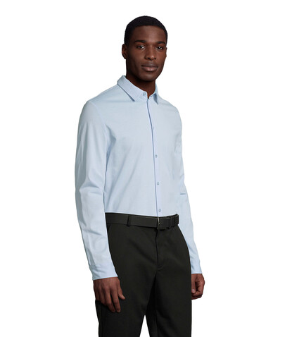 BALTHAZAR MEN SHIRT - Soft Blue bedrucken, Art.-Nr. N03198-EU-L BALTHAZAR MEN SHIRT - Soft Blue bedrucken, Art.-Nr. N03198-EU-L