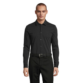 BALTHAZAR MEN SHIRT - Deep Black bedrucken, Art.-Nr. N03198-DB-XXL