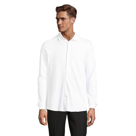 BASILE MEN SHIRT - Optic White bedrucken, Art.-Nr. N03777-OQ-XXL
