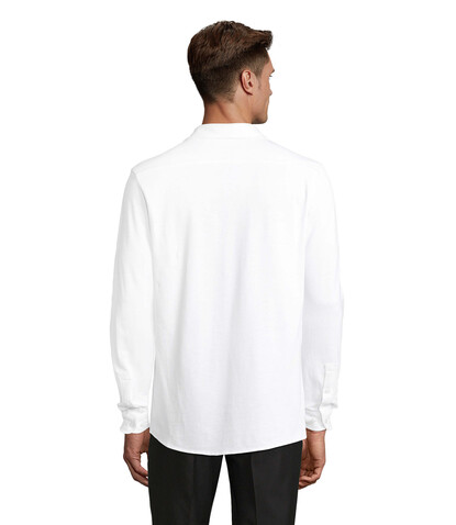 BASILE MEN SHIRT - Optic White bedrucken, Art.-Nr. N03777-OQ-M BASILE MEN SHIRT - Optic White bedrucken, Art.-Nr. N03777-OQ-M