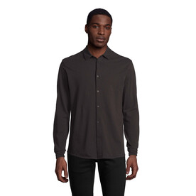 BASILE MEN SHIRT - Deep Black bedrucken, Art.-Nr. N03777-DB-XXL