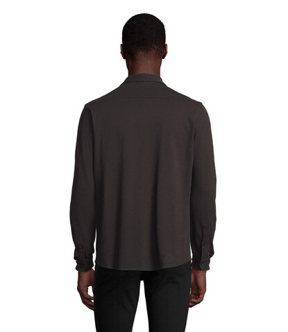 BASILE MEN SHIRT - Deep Black bedrucken, Art.-Nr. N03777-DB-3XL BASILE MEN SHIRT - Deep Black bedrucken, Art.-Nr. N03777-DB-3XL