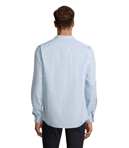 BART MEN MAO COLLAR SHIRT - Soft Blue bedrucken, Art.-Nr. N03792-EU-M BART MEN MAO COLLAR SHIRT - Soft Blue bedrucken, Art.-Nr. N03792-EU-M