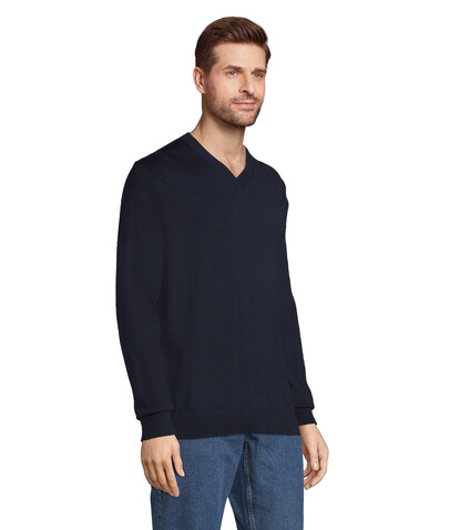 SULLIVAN MEN V-NECK SWEATER - Night bedrucken, Art.-Nr. N03987-NH-4XL SULLIVAN MEN V-NECK SWEATER - Night bedrucken, Art.-Nr. N03987-NH-4XL