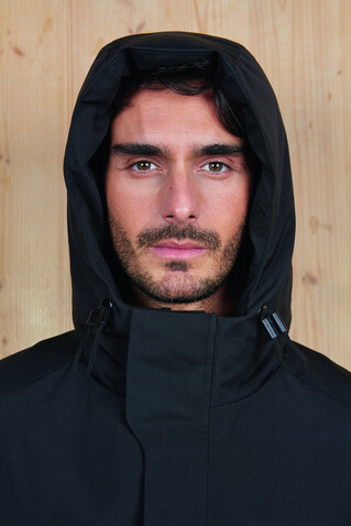 ALFI MEN WARM JACKET - Deep Black bedrucken, Art.-Nr. N04002-DB-3XL