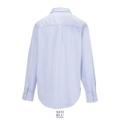 BAPTISTE MEN - Blau Gestreift bedrucken, Art.-Nr. N04338-BS-4XL