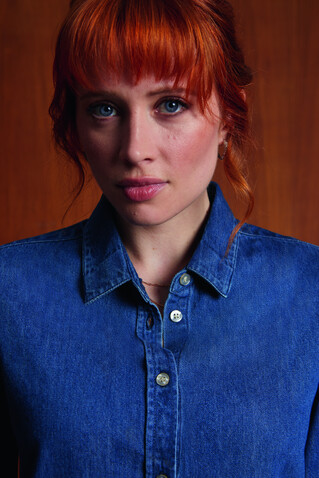 BENNETT WOMEN DENIM SHIRT - Light Oxford bedrucken, Art.-Nr. N04797-LO-XXL
