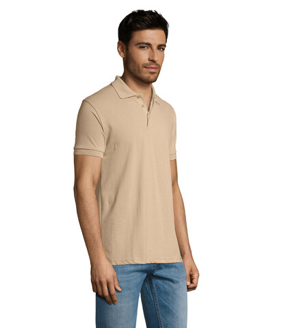 PRIME HERREN POLO 200g - Sand bedrucken, Art.-Nr. S00571-SA-S PRIME HERREN POLO 200g - Sand bedrucken, Art.-Nr. S00571-SA-S
