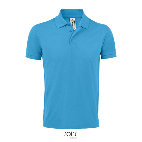 PRIME HERREN POLO 200g - Aqua bedrucken, Art.-Nr. S00571-AQ-L PRIME HERREN POLO 200g - Aqua bedrucken, Art.-Nr. S00571-AQ-L