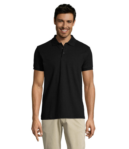 PRIME HERREN POLO 200g - Schwarz bedrucken, Art.-Nr. S00571-BK-3XL PRIME HERREN POLO 200g - Schwarz bedrucken, Art.-Nr. S00571-BK-3XL