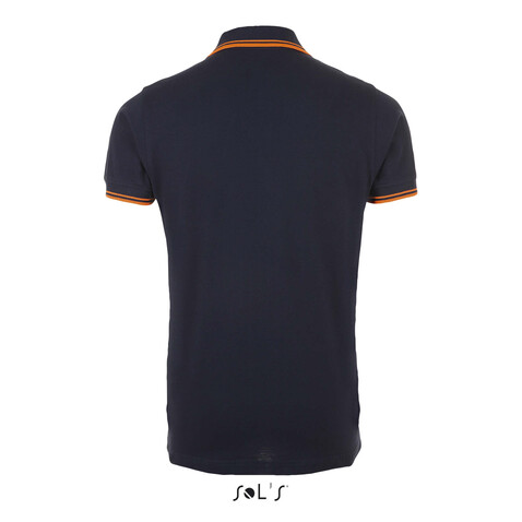 PASADENA Herren Polo 200g - Marineblau/Neonorange bedrucken, Art.-Nr. S00577-FO-3XL PASADENA Herren Polo 200g - Marineblau/Neonorange bedrucken, Art.-Nr. S00577-FO-3XL