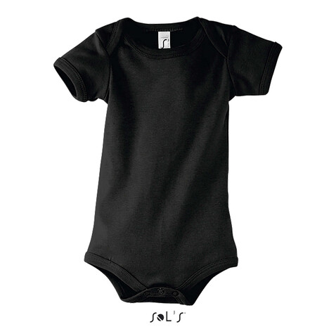 BAMBINO BABY BODY 180g - Schwarz bedrucken, Art.-Nr. S00583-BK-XS BAMBINO BABY BODY 180g - Schwarz bedrucken, Art.-Nr. S00583-BK-XS