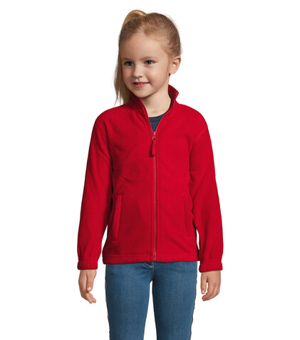 NORTH KINDER FL JACKE 300g - Red bedrucken, Art.-Nr. S00589-RD-3XL NORTH KINDER FL JACKE 300g - Red bedrucken, Art.-Nr. S00589-RD-3XL