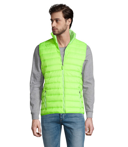 WAVE MEN Bodywarmer - Neon Lime bedrucken, Art.-Nr. S01436-NL-S