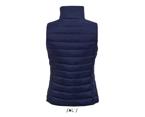WAVE DAMEN BODYWARMER 180g - Navy bedrucken, Art.-Nr. S01437-NY-M WAVE DAMEN BODYWARMER 180g - Navy bedrucken, Art.-Nr. S01437-NY-M