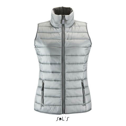 WAVE DAMEN BODYWARMER 180g - Metal Grey bedrucken, Art.-Nr. S01437-MG-XL WAVE DAMEN BODYWARMER 180g - Metal Grey bedrucken, Art.-Nr. S01437-MG-XL