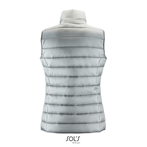WAVE DAMEN BODYWARMER 180g - Metal Grey bedrucken, Art.-Nr. S01437-MG-XL WAVE DAMEN BODYWARMER 180g - Metal Grey bedrucken, Art.-Nr. S01437-MG-XL