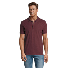PHOENIX HERREN POLO 220g - Heather Oxblood bedrucken, Art.-Nr. S01708-HX-XL