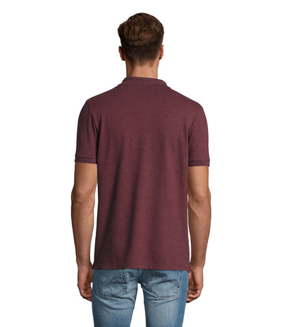 PHOENIX HERREN POLO 220g - Heather Oxblood bedrucken, Art.-Nr. S01708-HX-M PHOENIX HERREN POLO 220g - Heather Oxblood bedrucken, Art.-Nr. S01708-HX-M