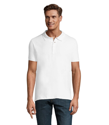 PHOENIX HERREN POLO 220g - White bedrucken, Art.-Nr. S01708-WH-L