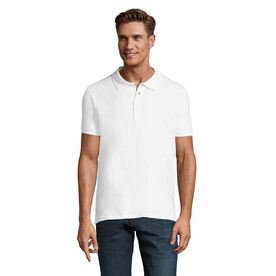 PHOENIX HERREN POLO 220g - White bedrucken, Art.-Nr. S01708-WH-XXL