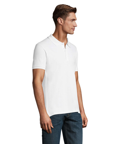 PHOENIX HERREN POLO 220g - White bedrucken, Art.-Nr. S01708-WH-L