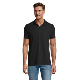 PHOENIX HERREN POLO 220g - Schwarz bedrucken, Art.-Nr. S01708-BK-XXL