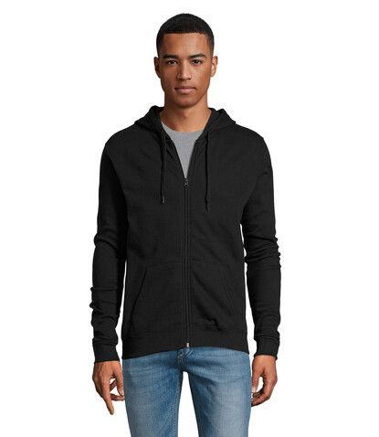 STONE UNI HOODIE 260g - Schwarz bedrucken, Art.-Nr. S01714-BK-XL