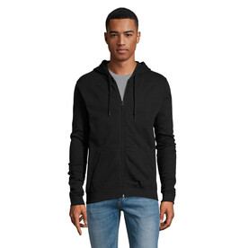 STONE UNI HOODIE 260g - Schwarz bedrucken, Art.-Nr. S01714-BK-XXL