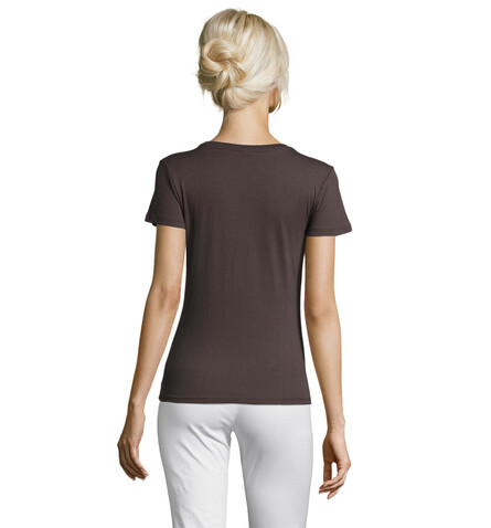 REGENT DAMENT-SHIRT 150g - Dunkelgrau bedrucken, Art.-Nr. S01825-DG-L