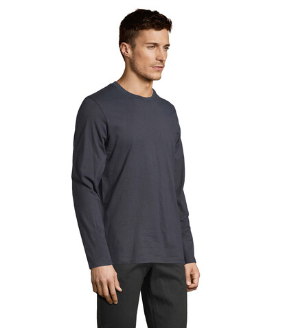 IMPERIAL LSL MEN T-Shirt190 - Mausgrau bedrucken, Art.-Nr. S02074-MU-S IMPERIAL LSL MEN T-Shirt190 - Mausgrau bedrucken, Art.-Nr. S02074-MU-S