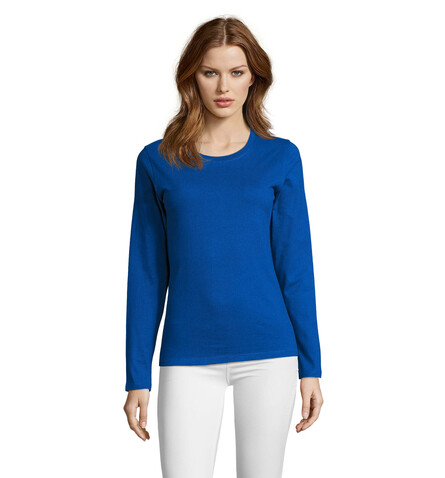 IMPERIAL Women lsl 190g - Royal Blue bedrucken, Art.-Nr. S02075-RB-XL IMPERIAL Women lsl 190g - Royal Blue bedrucken, Art.-Nr. S02075-RB-XL