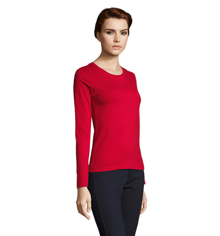 IMPERIAL Women lsl 190g - Red bedrucken, Art.-Nr. S02075-RD-L
